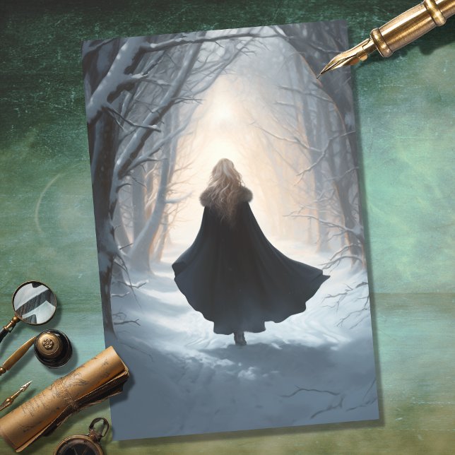 Girl in Forest 5 Decoupage Paper (Creator Uploaded)