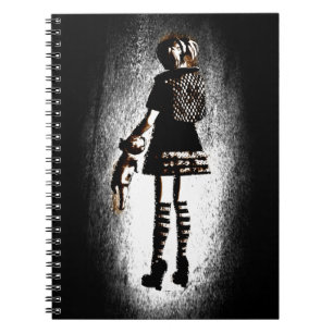 Girl in Goth Spiral Notebook