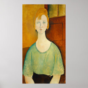 Girl in Green - Amedeo Modigliani Fine Art Poster