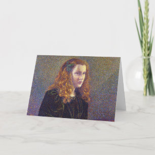 Girl in Green (by Theo van Rysselberghe) Card