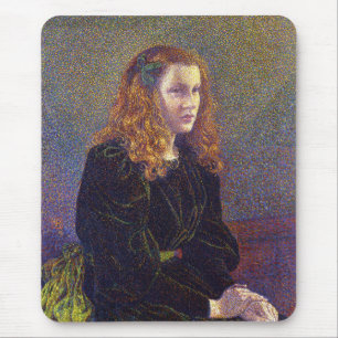 Girl in Green (by Theo van Rysselberghe) Mouse Pad