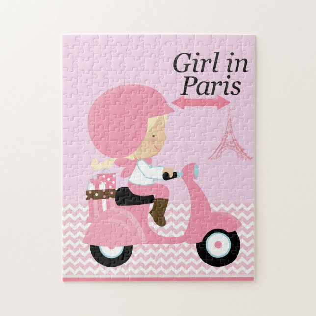 Girl in Paris Puzzle (Vertical)