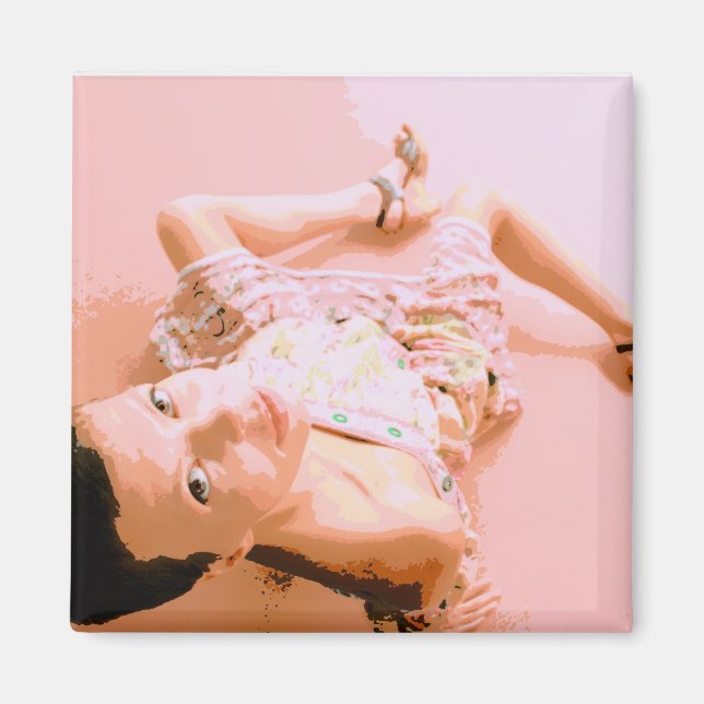 girl in pink magnet (Front)