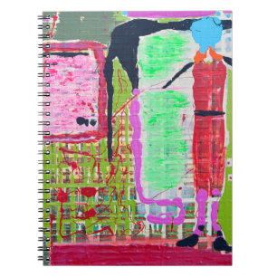 Girl in Plaid Notebook