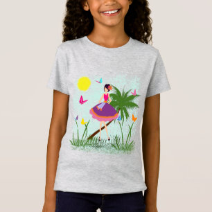 Girl in purple dress T-Shirt