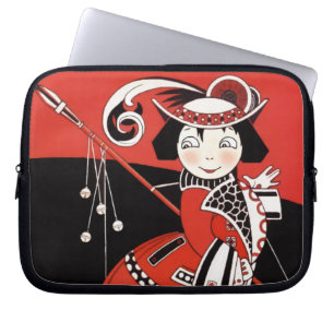 Girl in Red Laptop Sleeve
