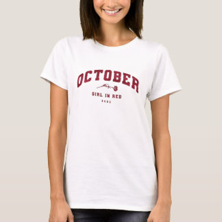Girl in Red October Shirt