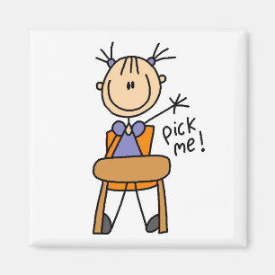 Girl in School Magnet