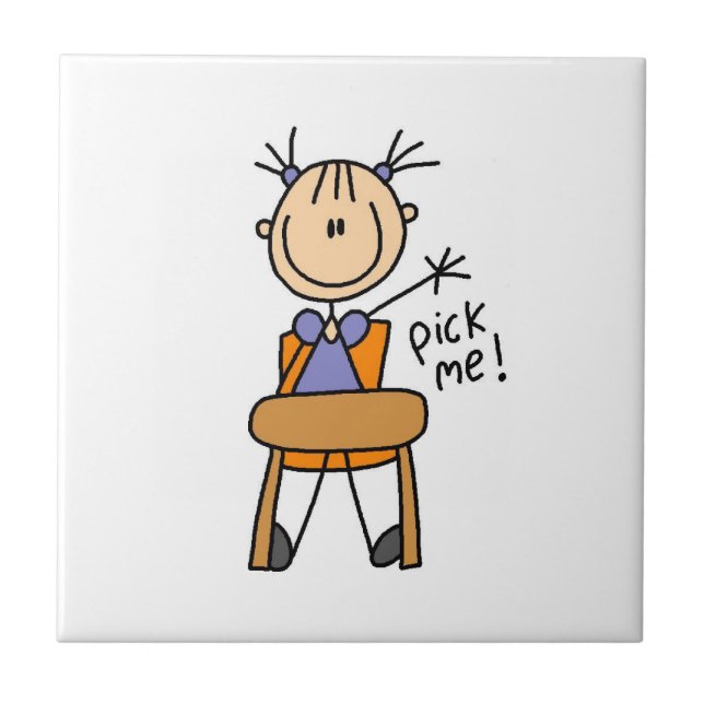 Girl in School Tile (Front)
