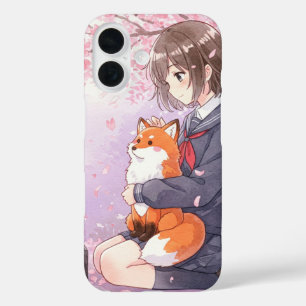 Girl in School Uniform by Natasha Us iPhone 16 Case