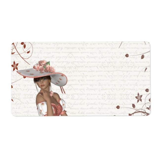 Girl in summer hat (Front)