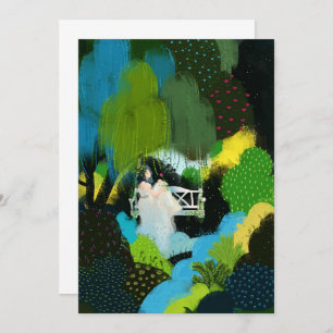 Girl in the willow invitation