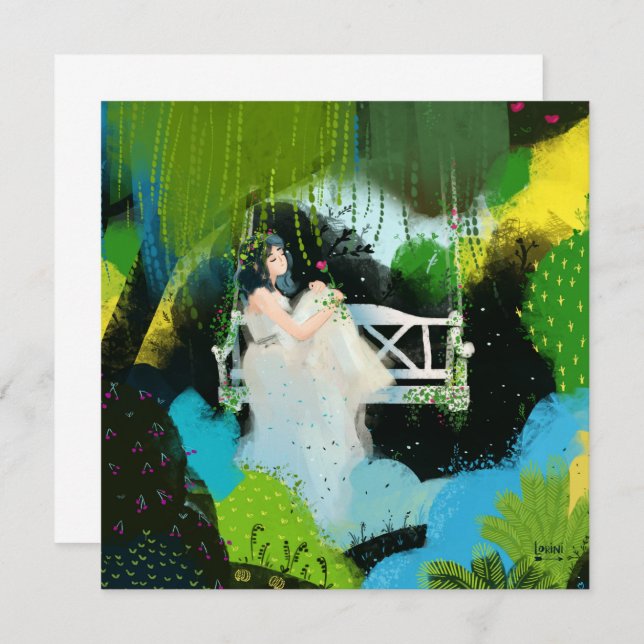 Girl in the willow invitation (Front/Back)