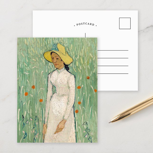 Girl in White | Vincent van Gogh Postcard (Creator Uploaded)