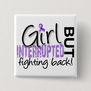 Girl Interrupted 2 Hodgkin's Lymphoma 15 Cm Square Badge