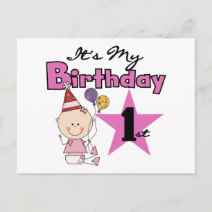 Girl It's My Birthday Tshirts and Gifts Postcard
