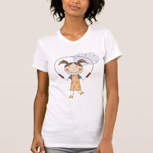 Girl Jumping Rope  T-shirts and Gifts