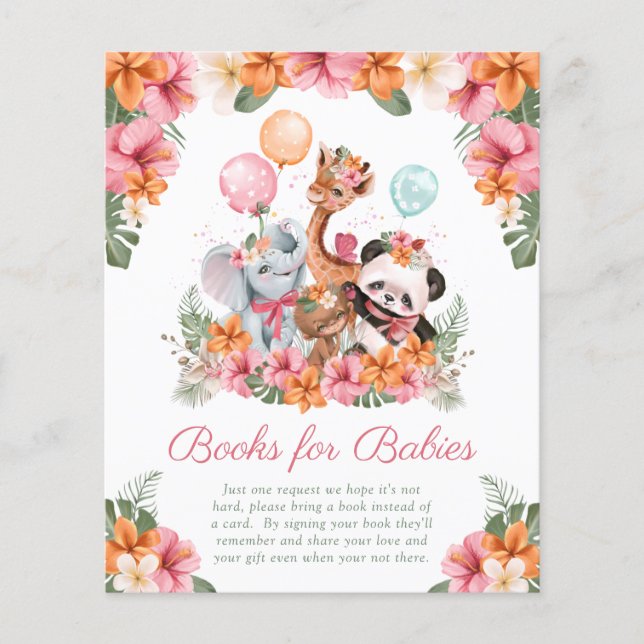 Girl Jungle Safari Books for Babies (Front)