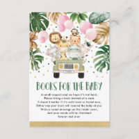 Girl Jungle Safari Drive By Shower Books for Baby