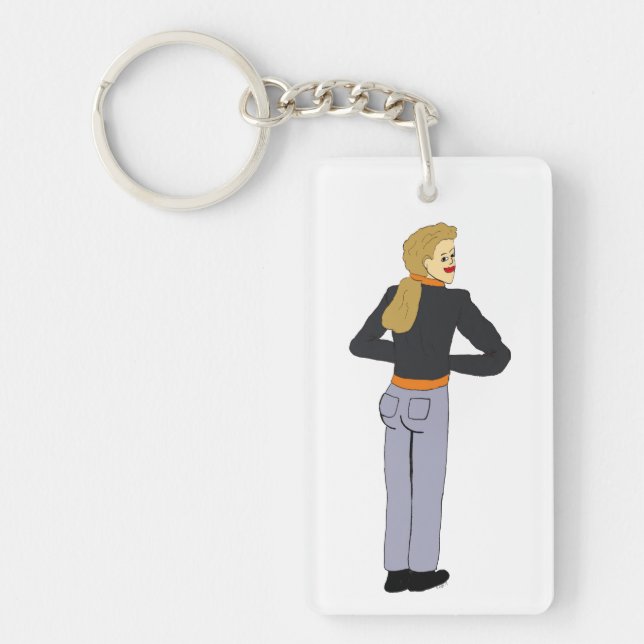 girl  keychain (Front)