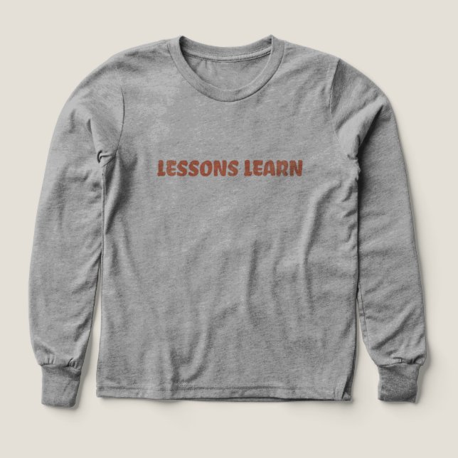 Girl/Kids Energy Flow Lessons Learn Long Sleeve  (Design Front)
