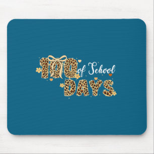 Girl Leopard 100 Days School Teachers Mouse Pad