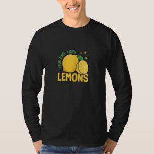 Girl Likes Lemons Summer Lemonade Fruits T-Shirt
