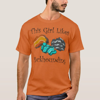 Girl Likes Rockhounding Earth Nature Science Premi T-Shirt