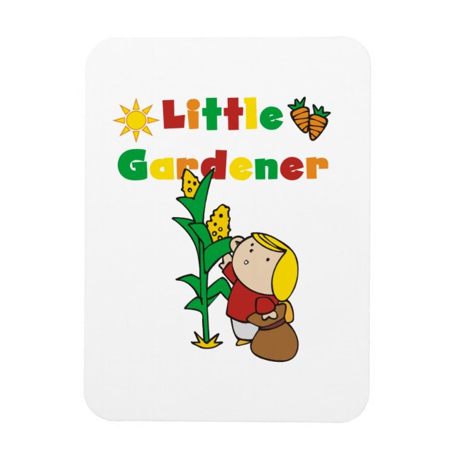 Girl Little Gardener Magnet (Vertical)
