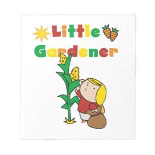 Girl Little Gardener Notepad