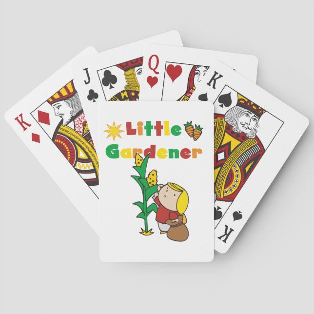 Girl Little Gardener Playing Cards (Back)
