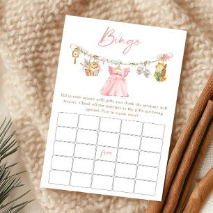 Girl Locally Grown Baby Shower Bingo Game