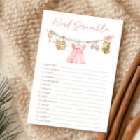 Girl Locally Grown Baby Word Scramble Game