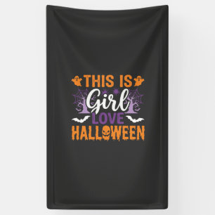 Girl Love Halloween Ghost Design_1 Banner
