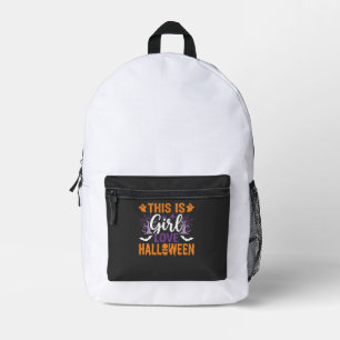 Girl Love Halloween Ghost Design_1 Printed Backpack