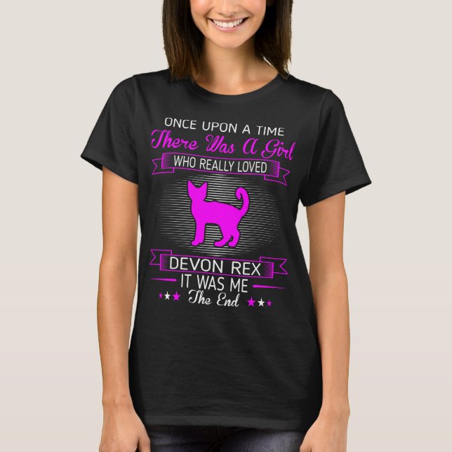 Girl Loved Devon Rex Pet Lovers Gift T-Shirt (Front)