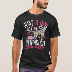 Girl Loves Catahoula Leopard Dogs  Dog T-Shirt