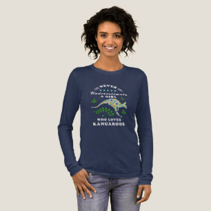 girl loves kangaroo Tri-Blend shirt