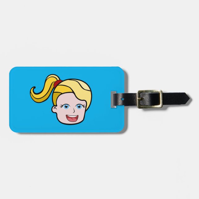 Girl Luggage Tag (Front Horizontal)