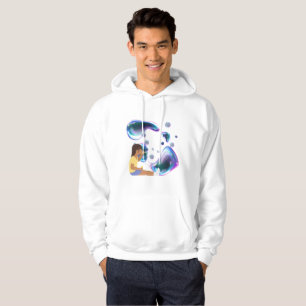 girl make soap bubble hoodie