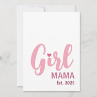 Girl Mama Est. 2025 New Mum Gift