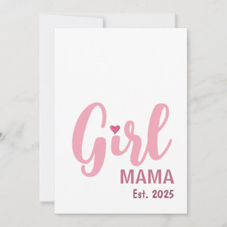 Girl Mama Est. 2025 New Mum Gift Card
