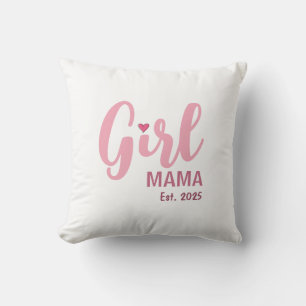 Girl Mama Est. 2025 New Mum Gift Cushion