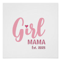 Girl Mama Est. 2025 New Mum Gift