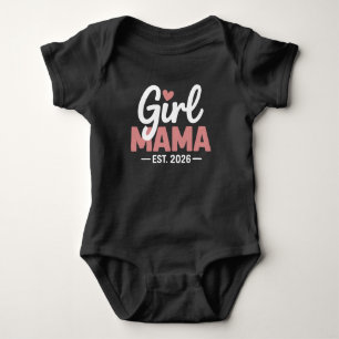 Girl Mama Est 2026 Pregnancy Reveal New Mum to Be  Baby Bodysuit