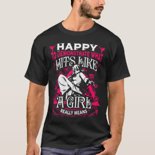 Girl Martial Arts Saying Karate Kung Fu Quote T-Shirt