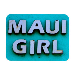 girl maui green magnet