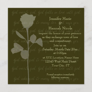 Girl Meets Girl Invitation