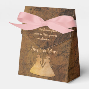 Girl Meets Girl Story Lesbian Wedding Favour Box