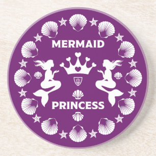 Girl Mermaid Princess Coaster